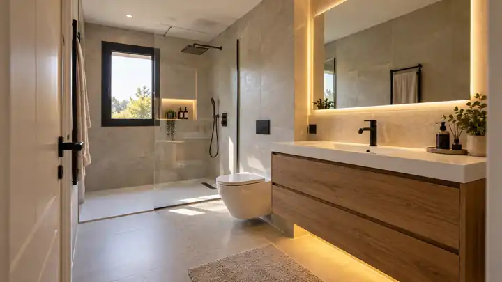 Baño reformado por Kaplan Multiservicios